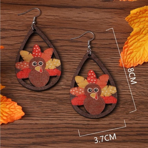 Turkey Dangle Earrings - Picture 4 of 4